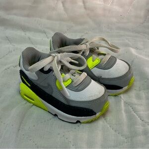 Nike Shoes‎ Childs Size 5c Lace Up Green-White Sneakers